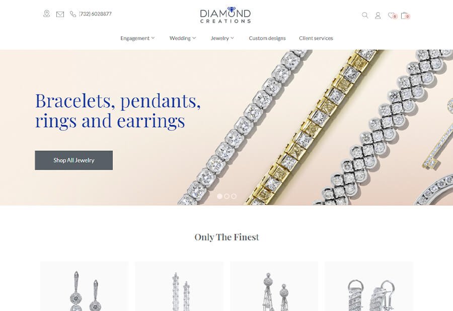 E-commerce Diamond Creations NY